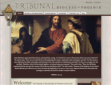 Tablet Screenshot of diocese-tribunal.org